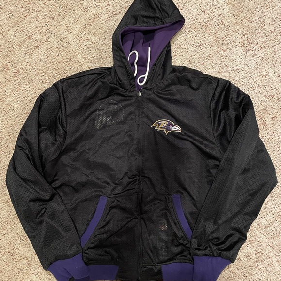 Vintage Baltimore Ravens Reservable Sweatshirt - Picture 2 of 3